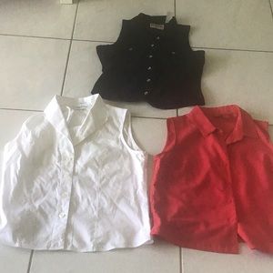 BUNDLE 3 blouses sleeveless